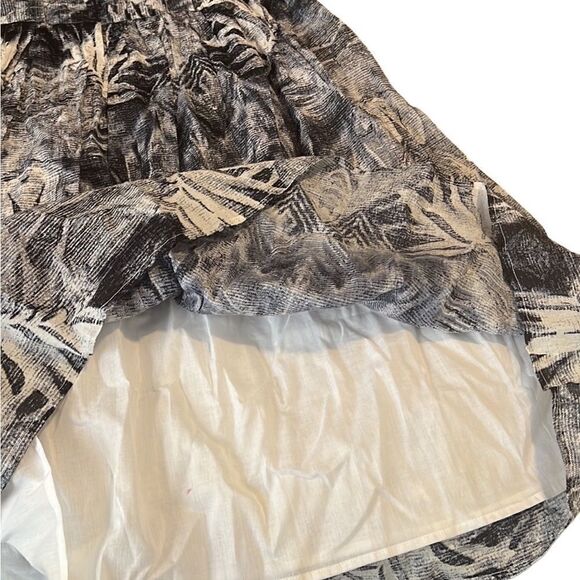 Chaudry Blue White Cotton Round Neck Cap Sleeves Dress Size M NWT - Picture 5 of 14